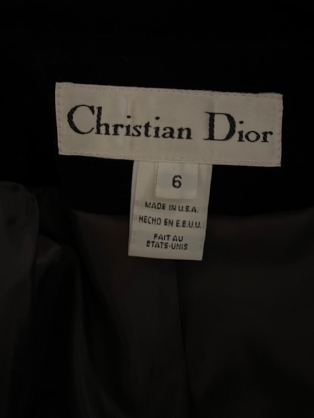 VINTAGE Christian Dior Wool Pantsuit (ca. 1990-2000) - Picture 7 of 7